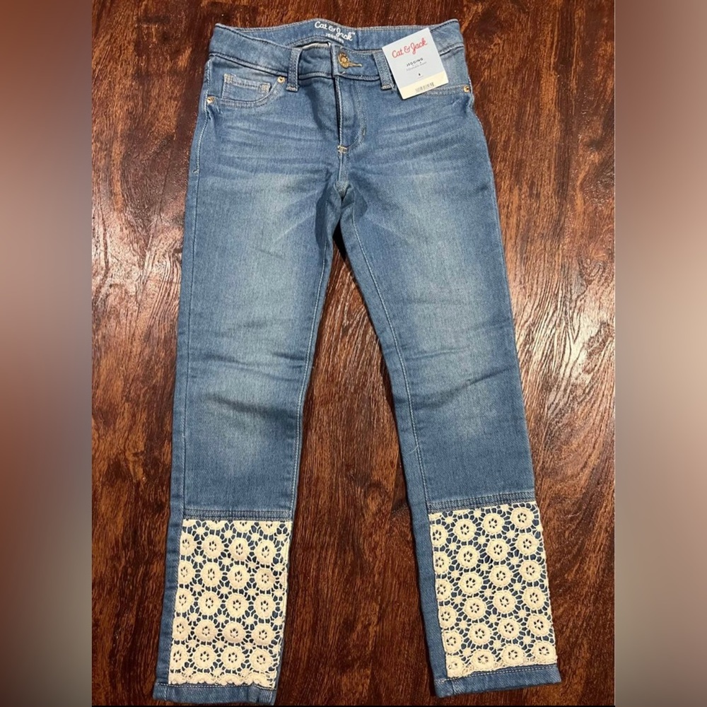 3 pairs of girl pants size 8.
